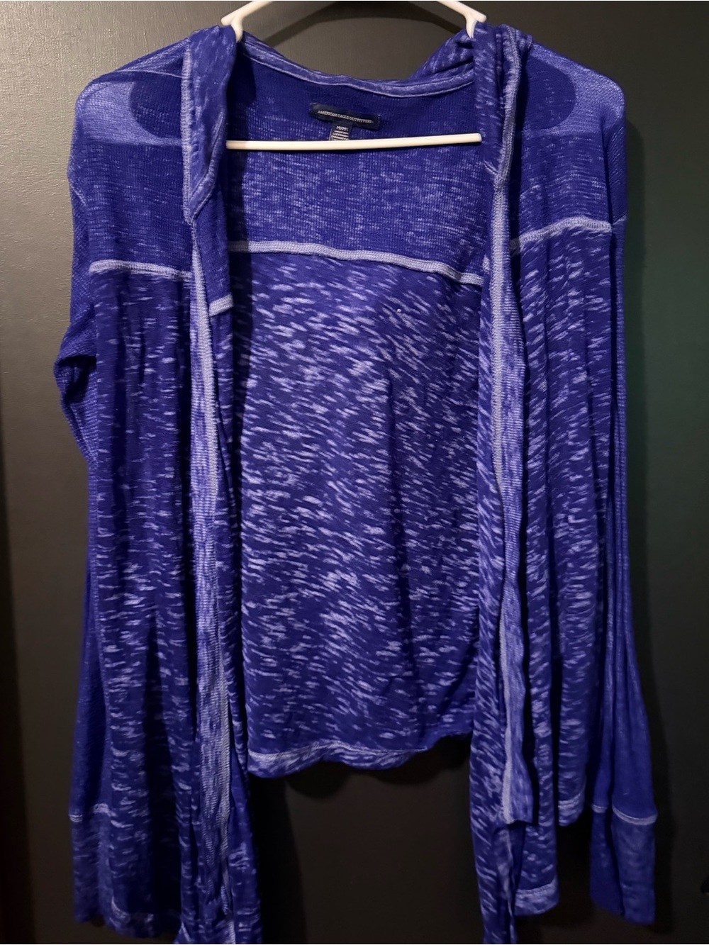 Purple Lightweight Women's Cardigan Hoodie